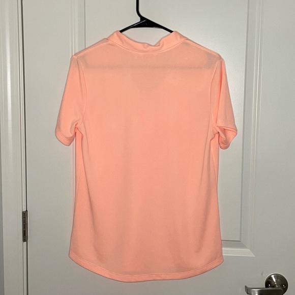 Lady Hagen Peach Golf Polo Tee - Picture 3 of 4
